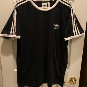 Adidas Original Short Sleeve 3 Stripe Essential California Tee Mens Size Large